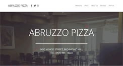 Desktop Screenshot of abruzzopizza.com