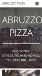 Mobile Screenshot of abruzzopizza.com